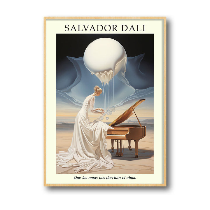 Unique surreal-piano-salvador-dali- Beautiful framed art print available at Raremango