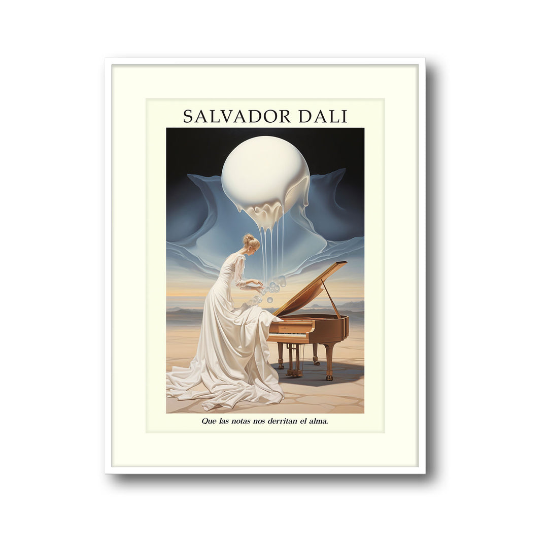 Unique surreal-piano-salvador-dali- Beautiful framed art print available at Raremango