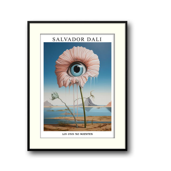 Unique the-eye-of-flower-salvador-dali- Beautiful framed art print available at Raremango