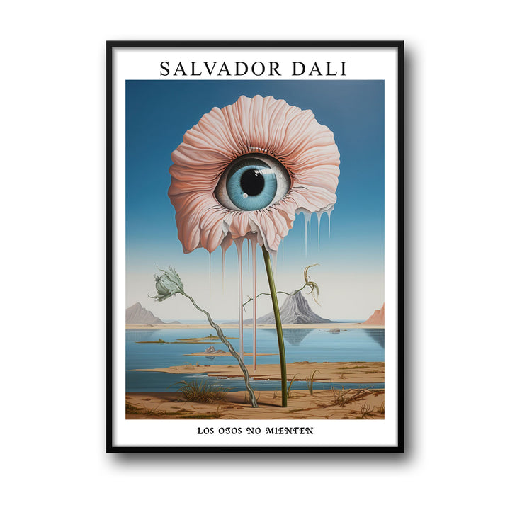 Unique the-eye-of-flower-salvador-dali- Beautiful framed art print available at Raremango