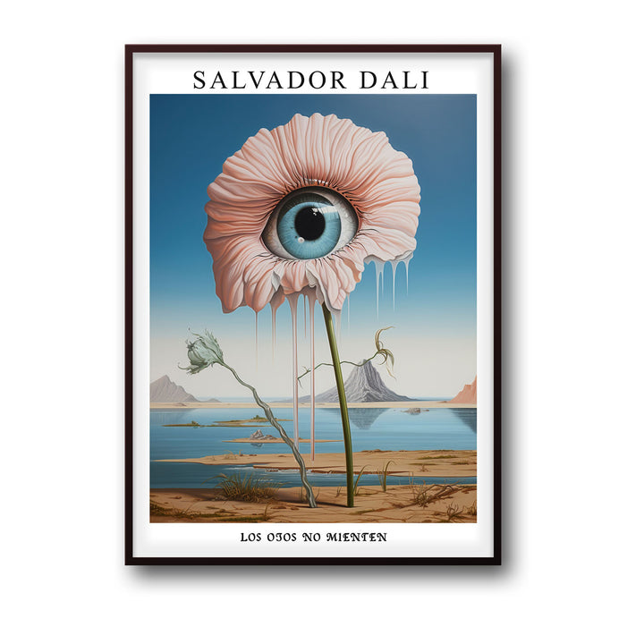 Unique the-eye-of-flower-salvador-dali- Beautiful framed art print available at Raremango