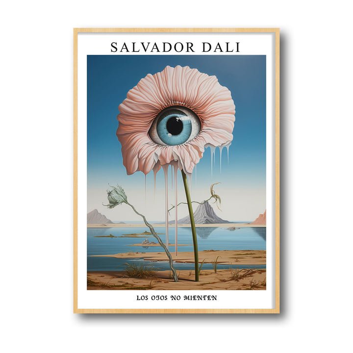 Unique the-eye-of-flower-salvador-dali- Beautiful framed art print available at Raremango