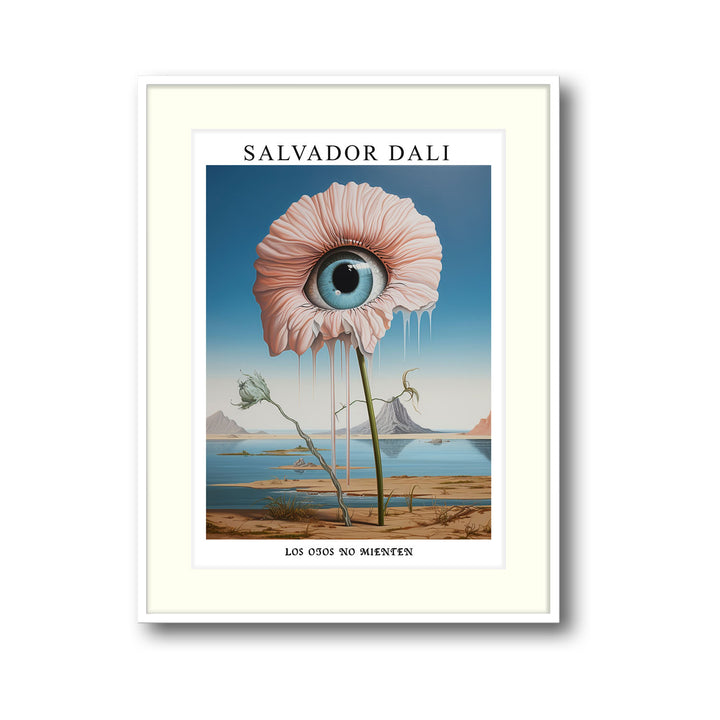 Unique the-eye-of-flower-salvador-dali- Beautiful framed art print available at Raremango