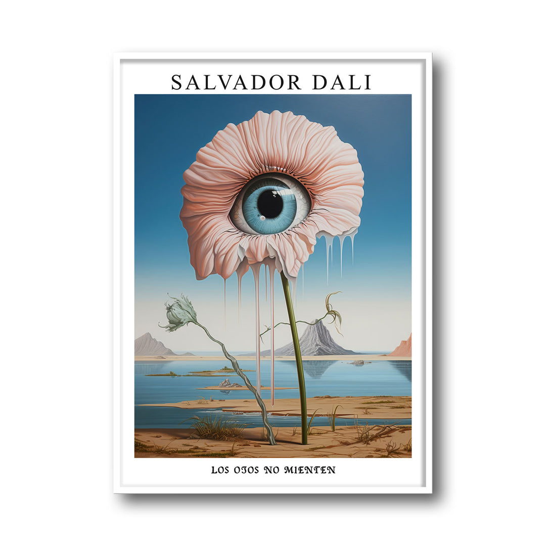 Unique the-eye-of-flower-salvador-dali- Beautiful framed art print available at Raremango