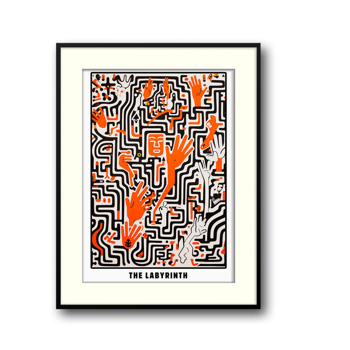 the-labyrinth-keith-haring canvas art - Shop art for home decor