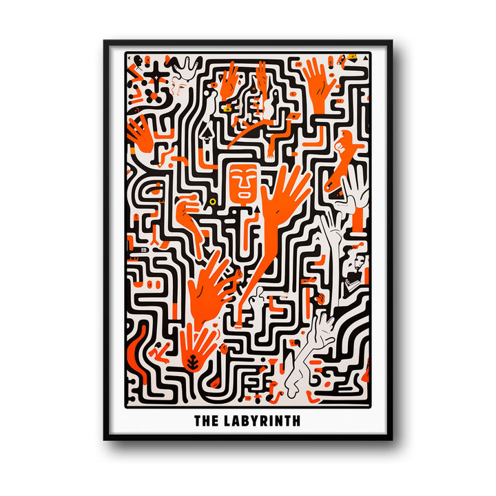 the-labyrinth-keith-haring canvas art - Shop art for home decor