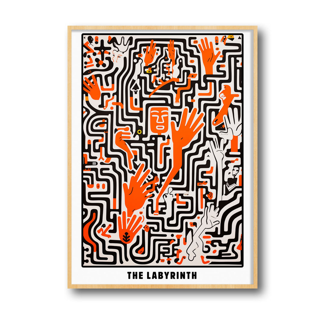 the-labyrinth-keith-haring canvas art - Shop art for home decor