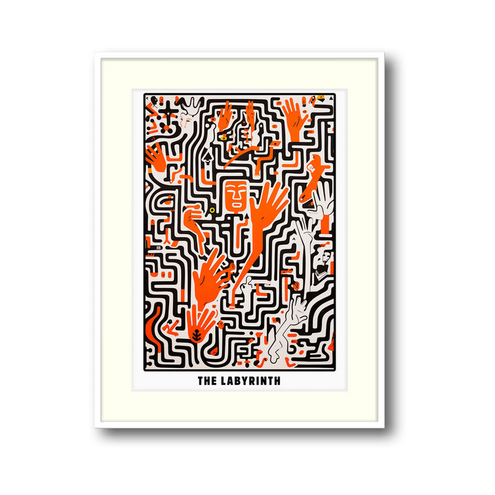 the-labyrinth-keith-haring canvas art - Shop art for home decor