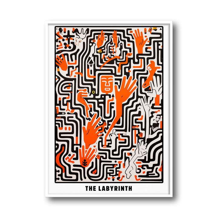 the-labyrinth-keith-haring canvas art - Shop art for home decor