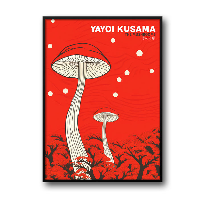 the-mushrooms-yayoi-kusama canvas art - Shop art for home decor