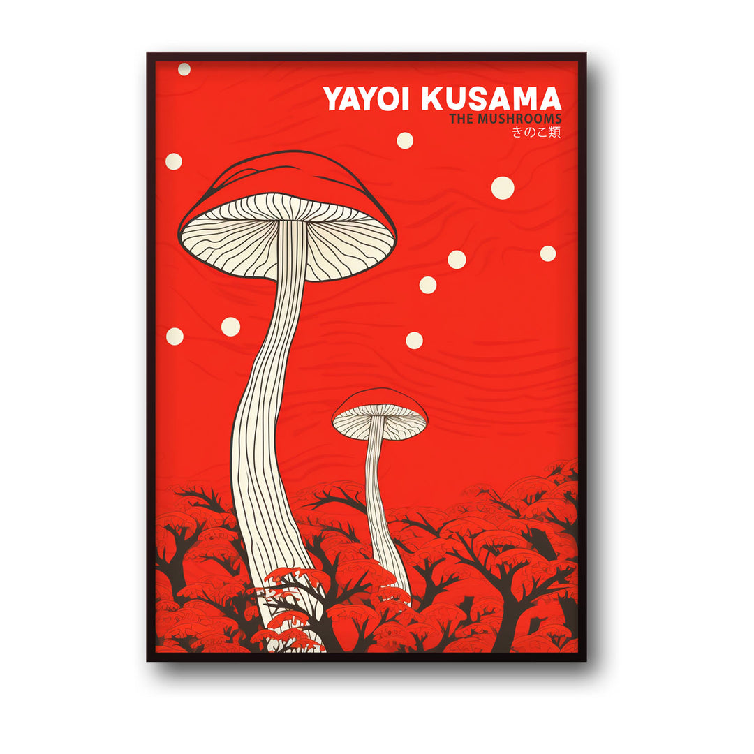 the-mushrooms-yayoi-kusama canvas art - Shop art for home decor