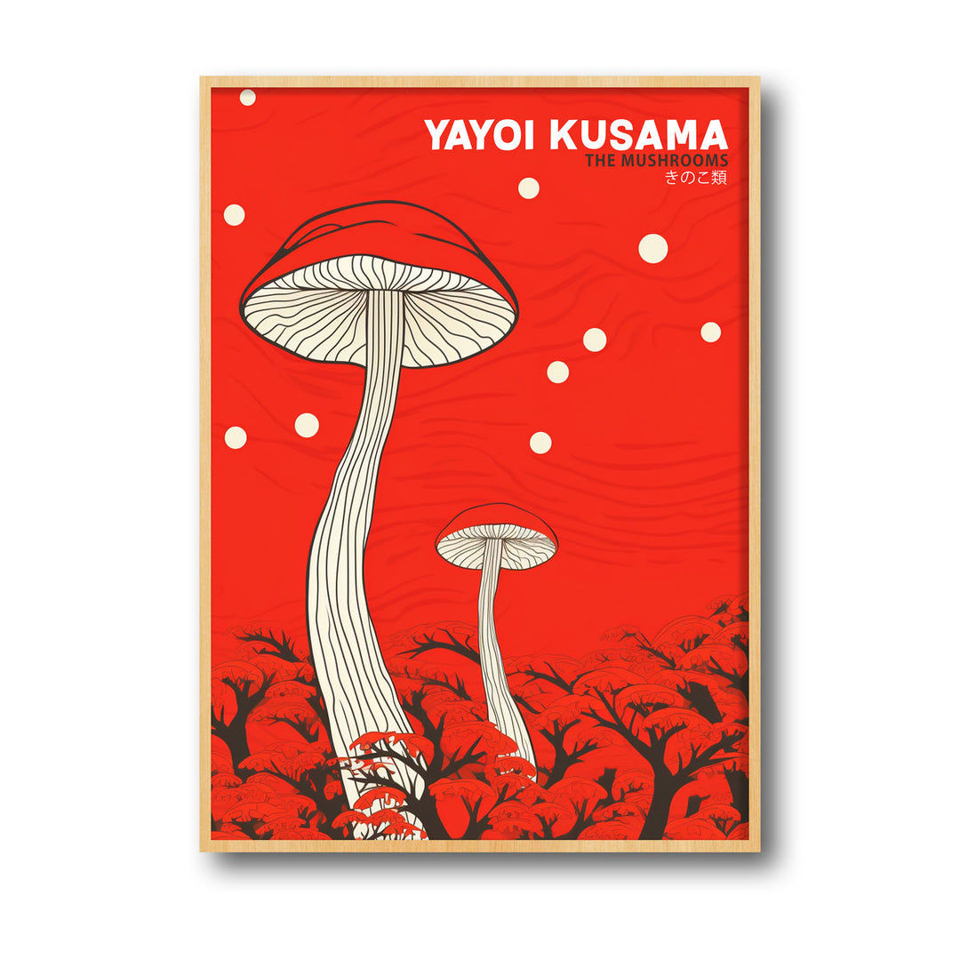 the-mushrooms-yayoi-kusama canvas art - Shop art for home decor