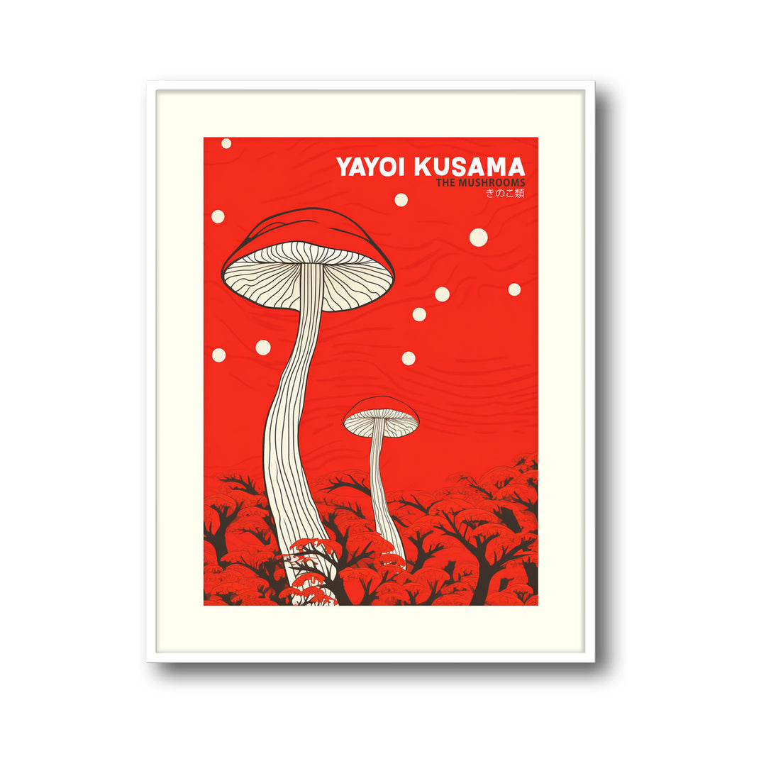 the-mushrooms-yayoi-kusama canvas art - Shop art for home decor