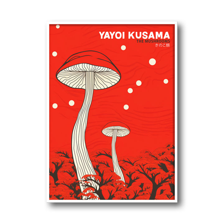 the-mushrooms-yayoi-kusama canvas art - Shop art for home decor