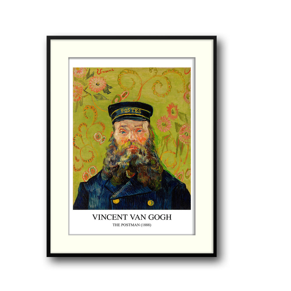 Unique the-postman-vincent-van-gogh- Beautiful framed art print available at Raremango