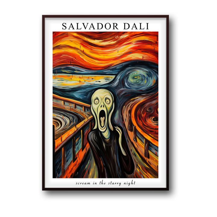 Unique the-scream-salvador-dali- Beautiful framed art print available at Raremango