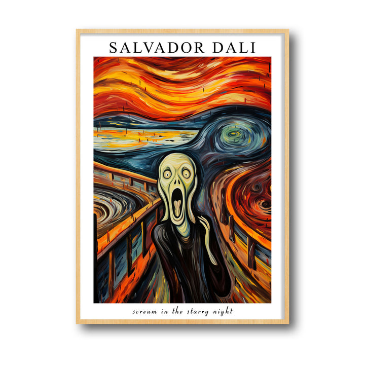 Unique the-scream-salvador-dali- Beautiful framed art print available at Raremango