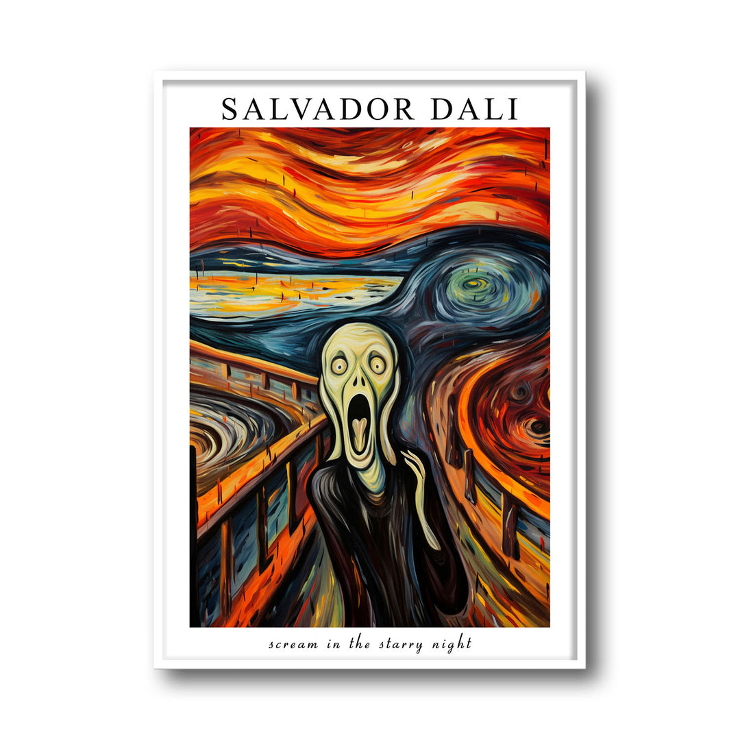 Unique the-scream-salvador-dali- Beautiful framed art print available at Raremango