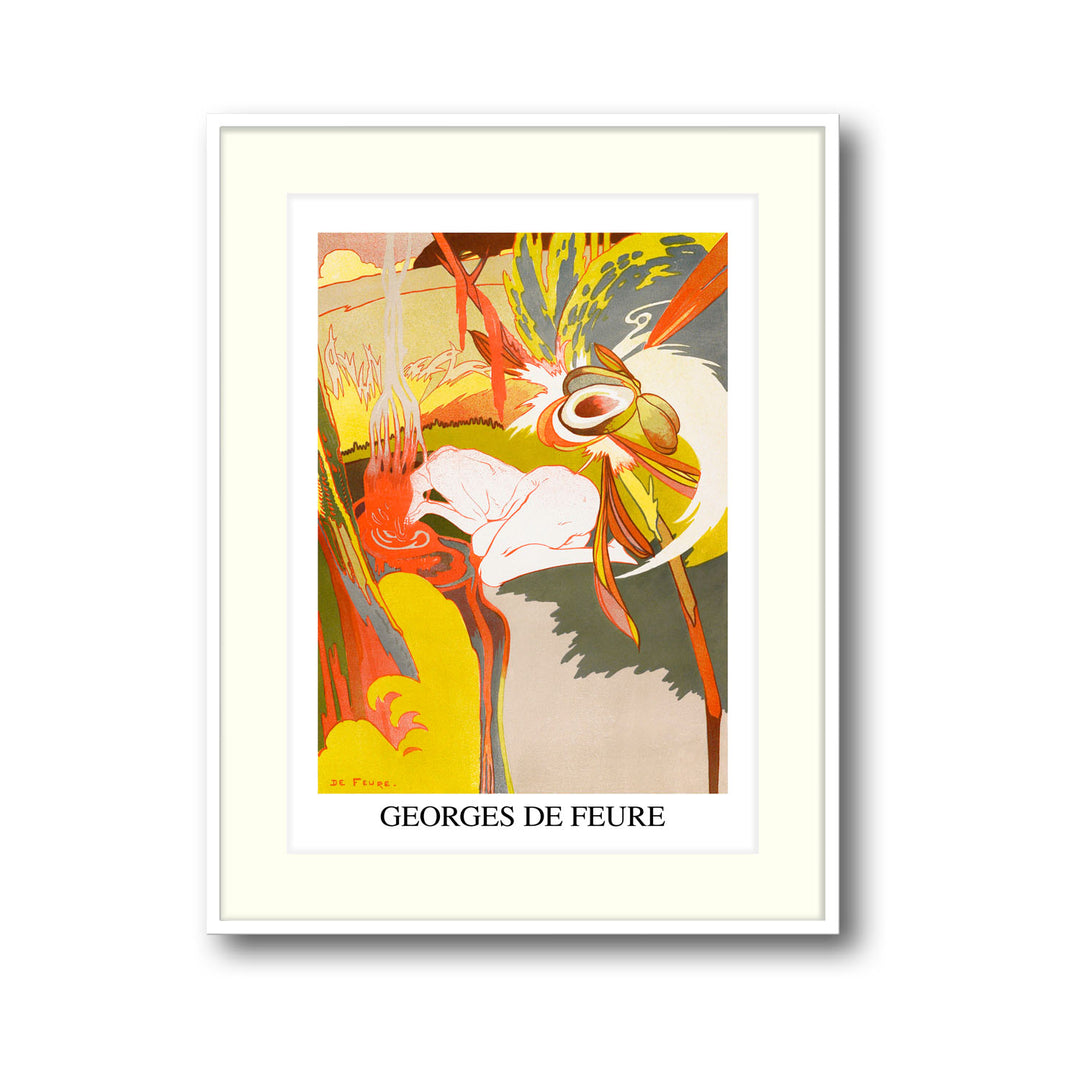 Unique the-source-of-evil-la-source-du-mal-georges-de-feure- Beautiful framed art print available at Raremango