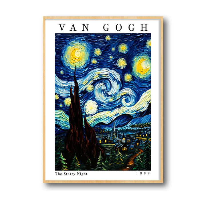 Unique the-starry-night-vincent-van-gogh- Beautiful framed art print available at Raremango