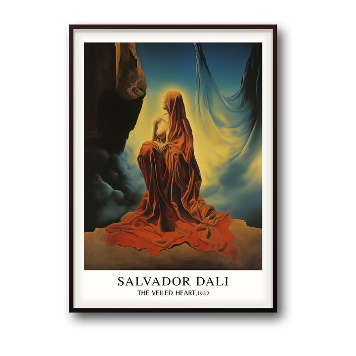 Unique the-veiled-heart-salvador-dali- Beautiful framed art print available at Raremango