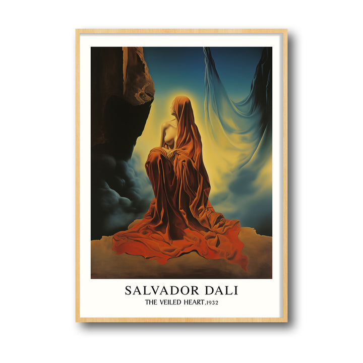 Unique the-veiled-heart-salvador-dali- Beautiful framed art print available at Raremango