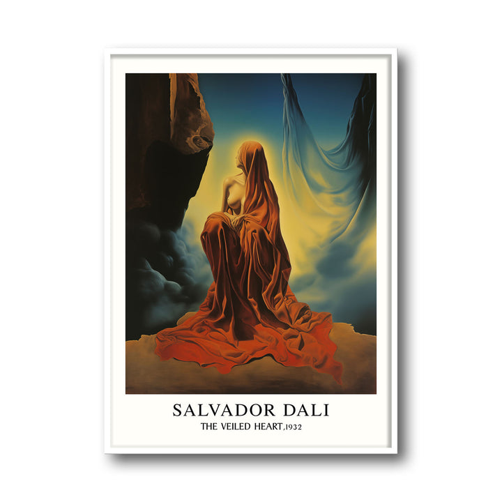 Unique the-veiled-heart-salvador-dali- Beautiful framed art print available at Raremango