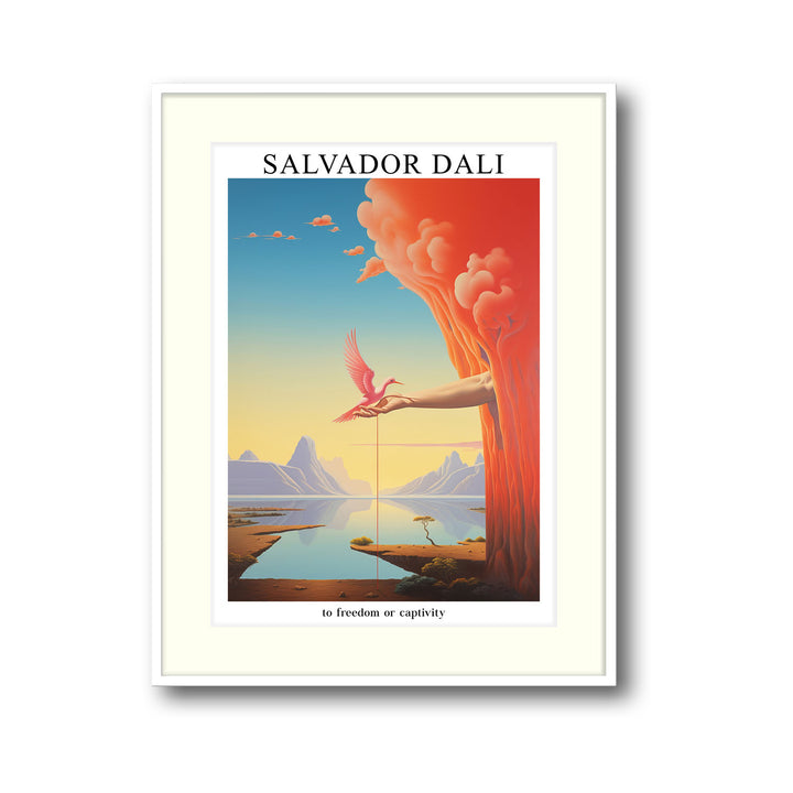 Unique to-freedom-or-captivity-salvador-dali- Beautiful framed art print available at Raremango