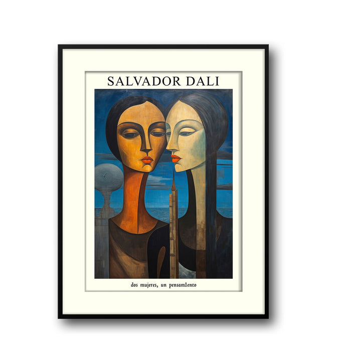 two-women-one-thought-salvador-dali canvas art - Shop art for home decor