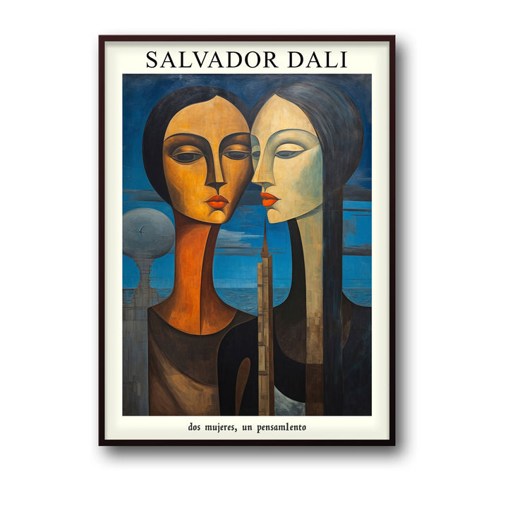 two-women-one-thought-salvador-dali canvas art - Shop art for home decor