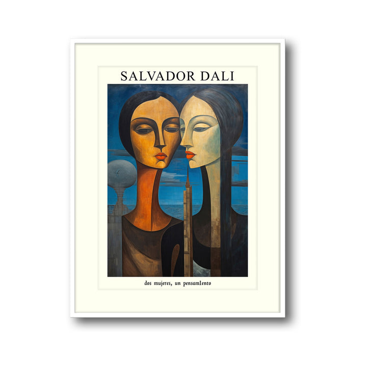 two-women-one-thought-salvador-dali canvas art - Shop art for home decor