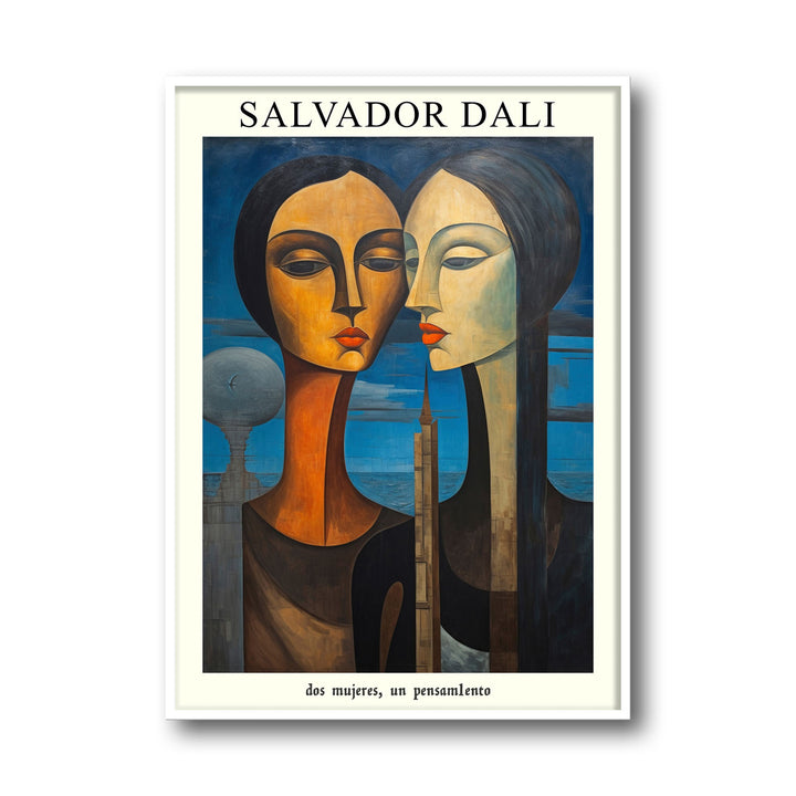 two-women-one-thought-salvador-dali canvas art - Shop art for home decor