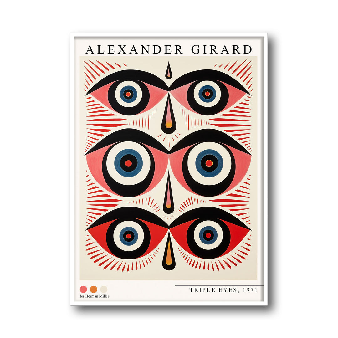 triple-eyes-alexander-girard canvas art - Shop art for home decor