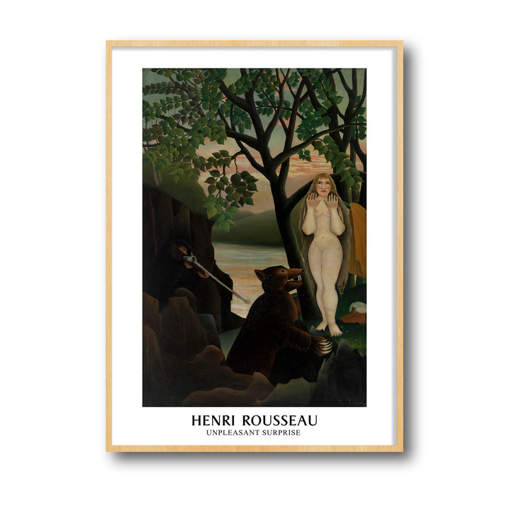 Unique unpleasant-surprise-henri-rousseau- Beautiful framed art print available at Raremango