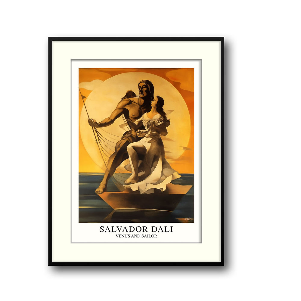 Unique venus-and-sailor-salvador-dali- Beautiful framed art print available at Raremango