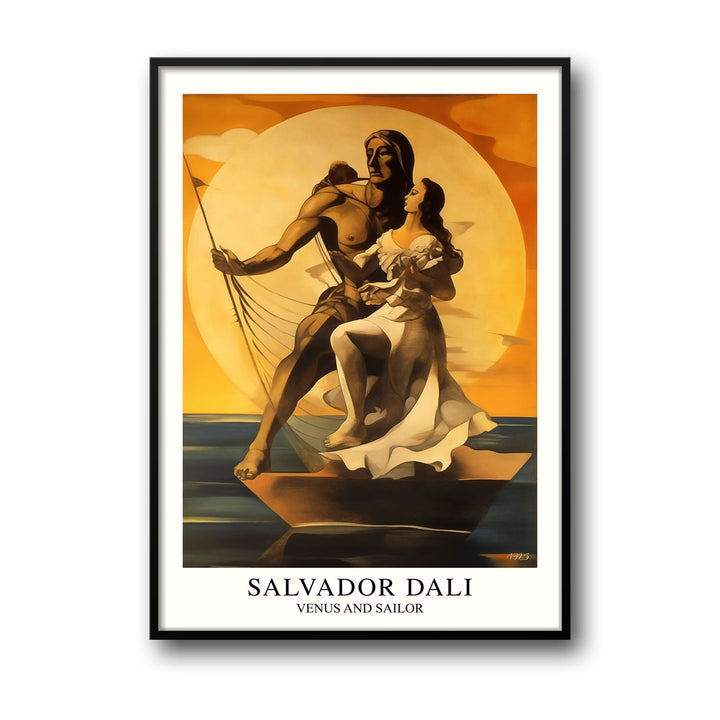 Unique venus-and-sailor-salvador-dali- Beautiful framed art print available at Raremango