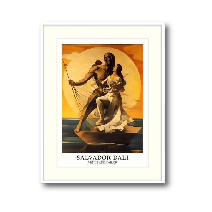 Unique venus-and-sailor-salvador-dali- Beautiful framed art print available at Raremango