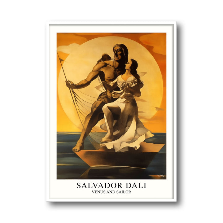 Unique venus-and-sailor-salvador-dali- Beautiful framed art print available at Raremango