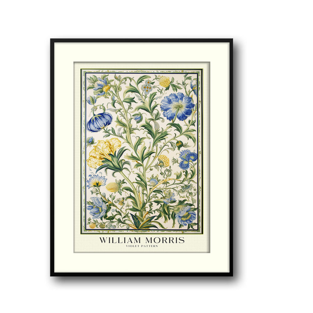 Unique violet-william-morris- Beautiful framed art print available at Raremango