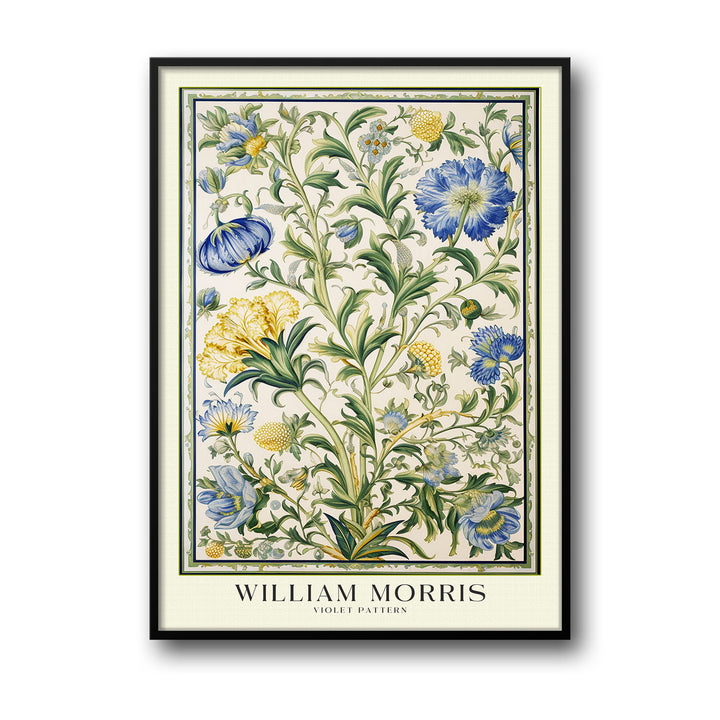 Unique violet-william-morris- Beautiful framed art print available at Raremango