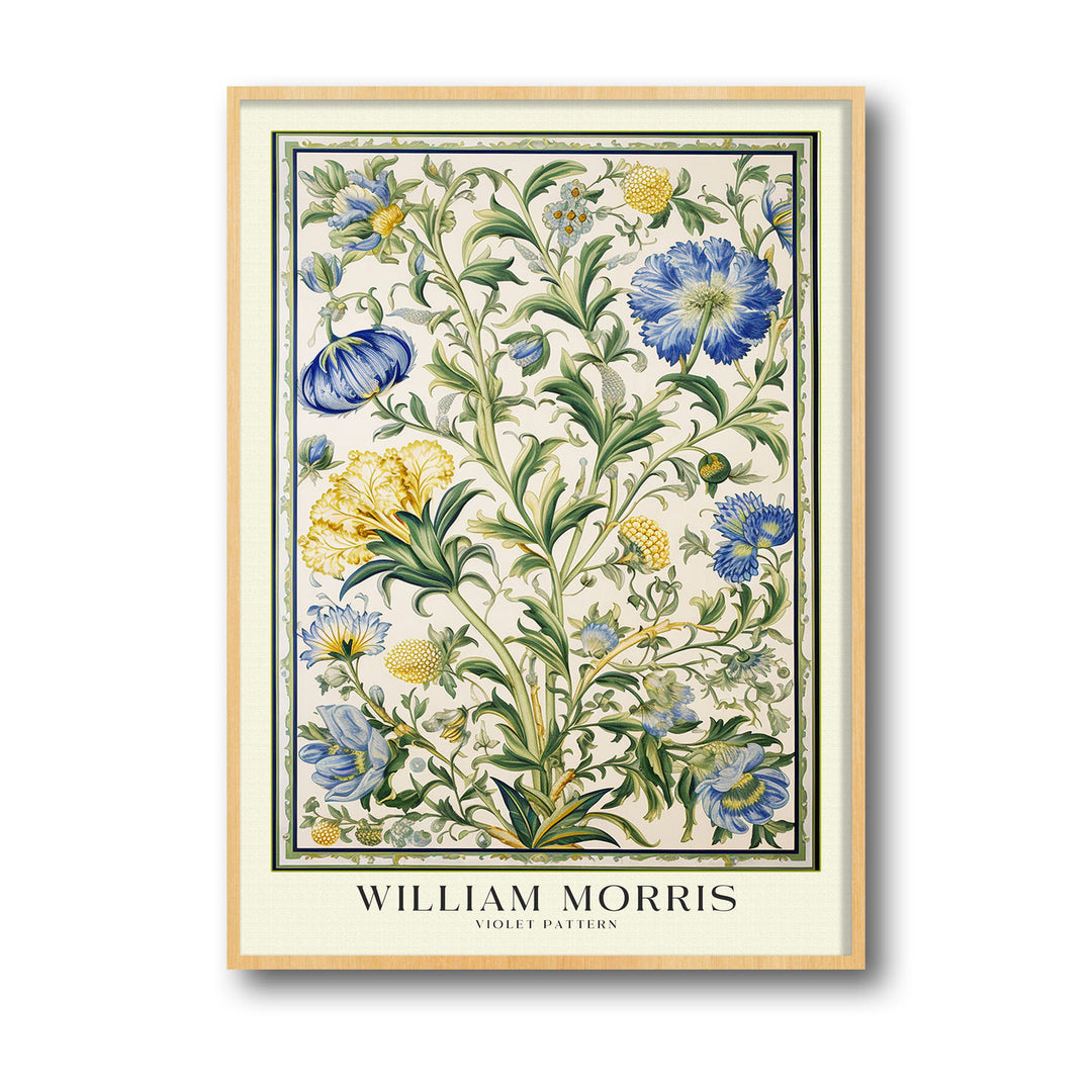 Unique violet-william-morris- Beautiful framed art print available at Raremango