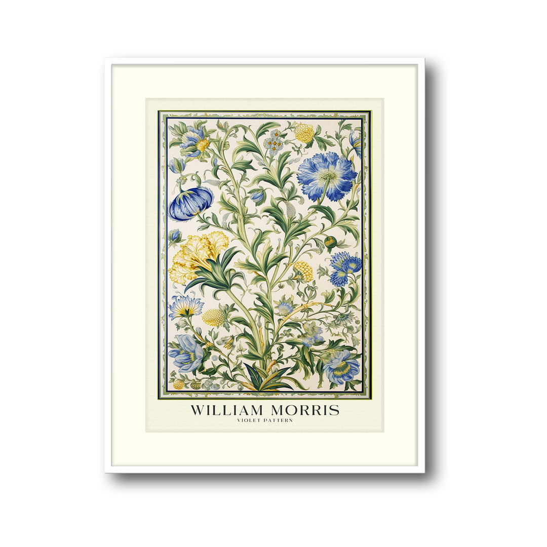 Unique violet-william-morris- Beautiful framed art print available at Raremango