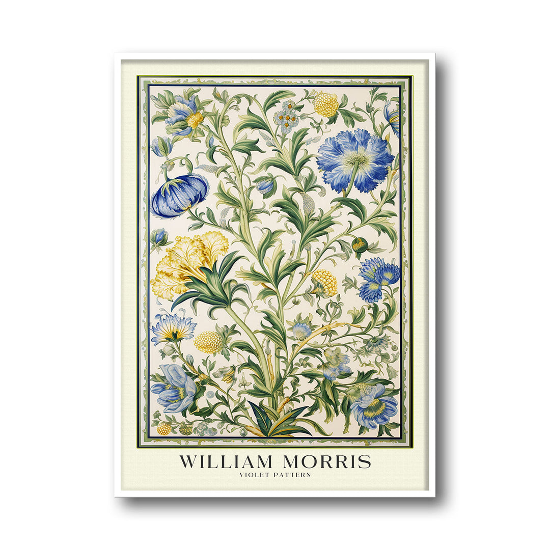 Unique violet-william-morris- Beautiful framed art print available at Raremango