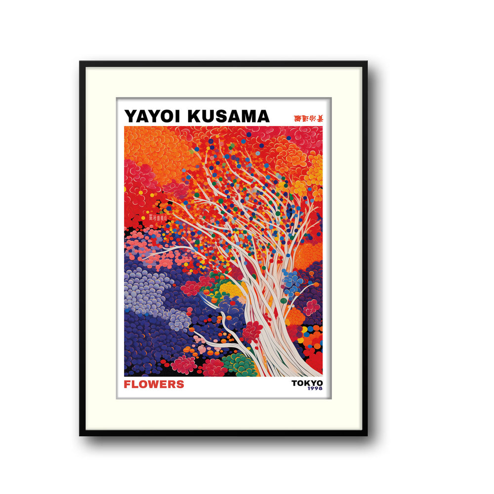 whimsical-flowers-yayoi-kusama canvas art - Shop art for home decor