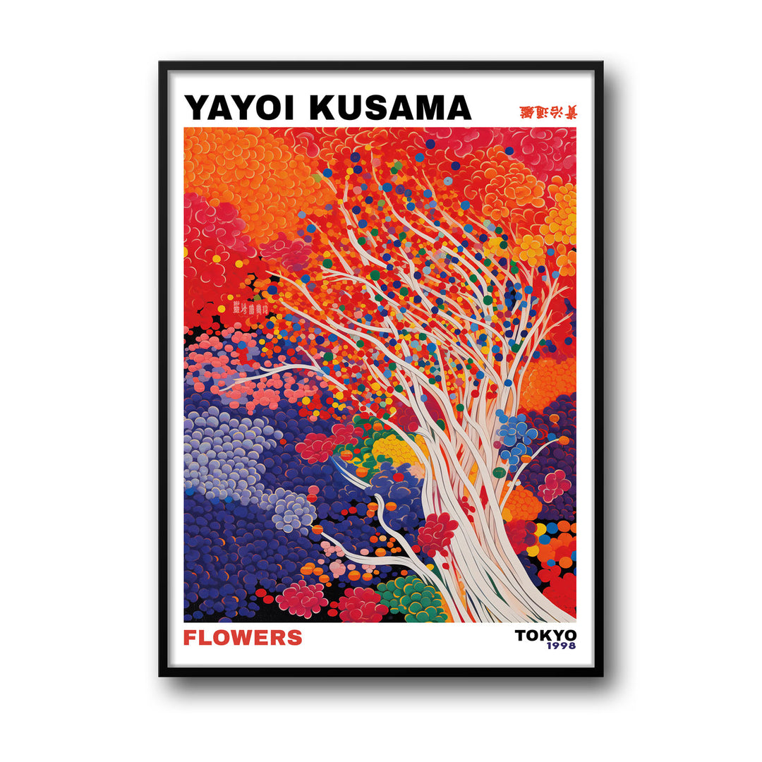 whimsical-flowers-yayoi-kusama canvas art - Shop art for home decor