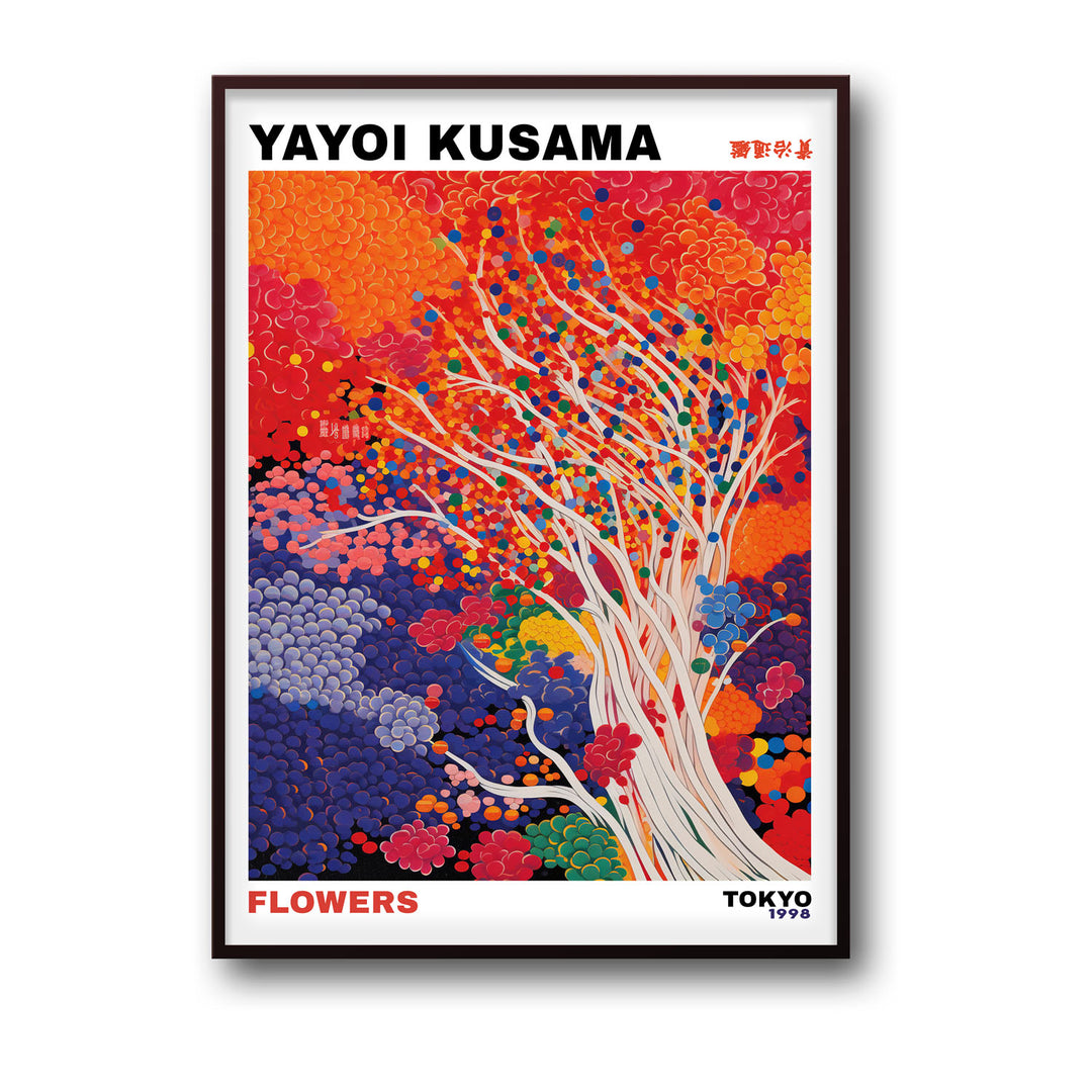 whimsical-flowers-yayoi-kusama canvas art - Shop art for home decor