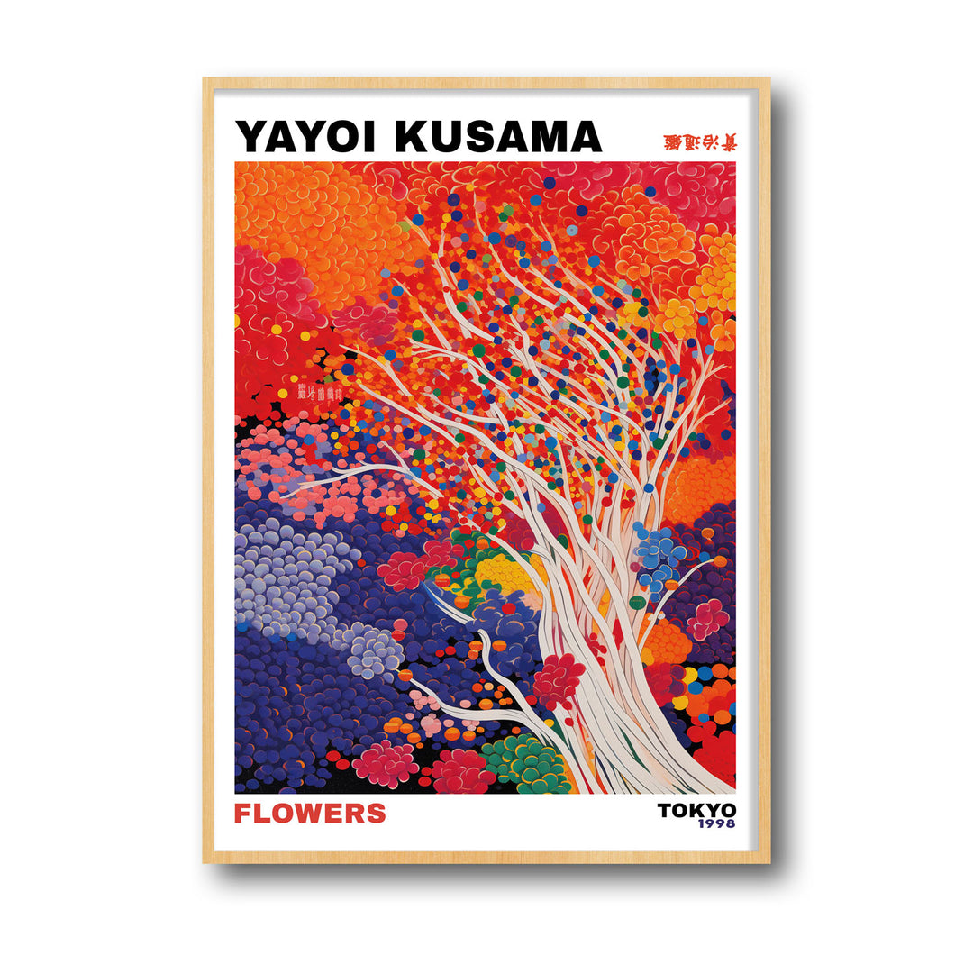 whimsical-flowers-yayoi-kusama canvas art - Shop art for home decor