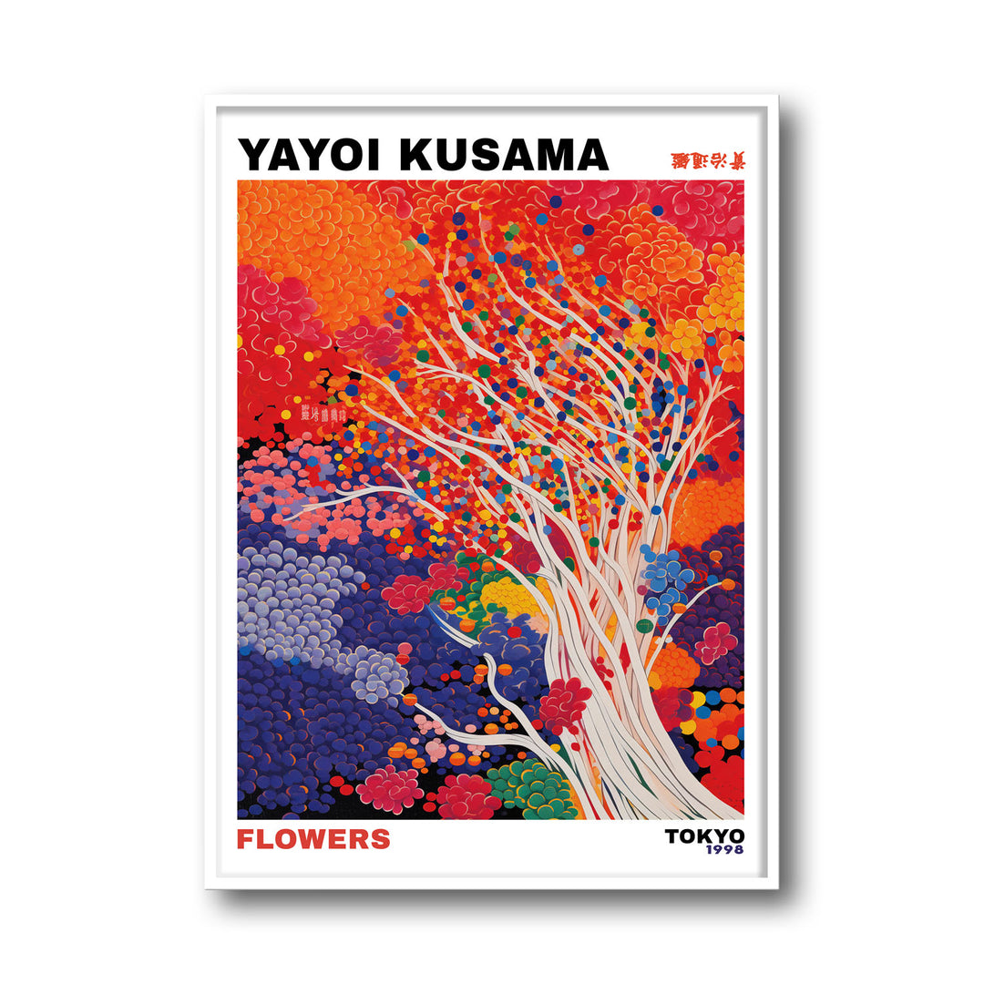 whimsical-flowers-yayoi-kusama canvas art - Shop art for home decor