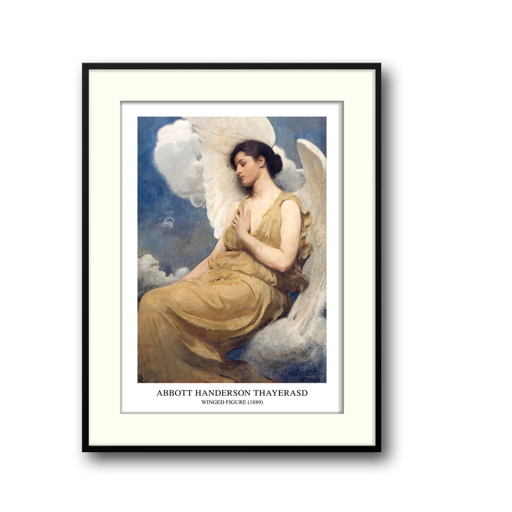 Unique winged-figure-abbott-handerson-thayer- Beautiful framed art print available at Raremango