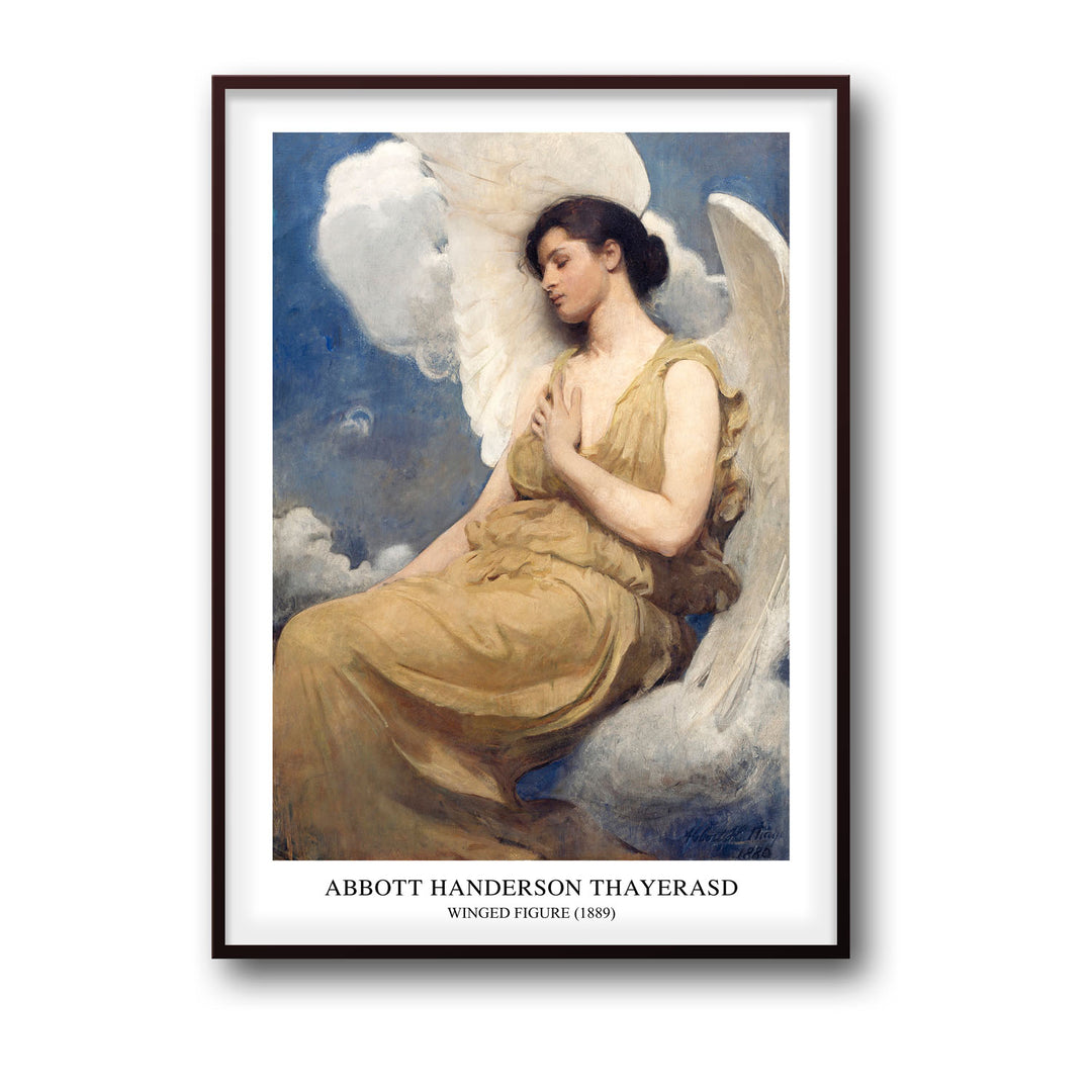 Unique winged-figure-abbott-handerson-thayer- Beautiful framed art print available at Raremango